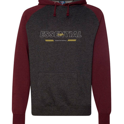Charcoal Heather/ Burgundy Heather - FRONT